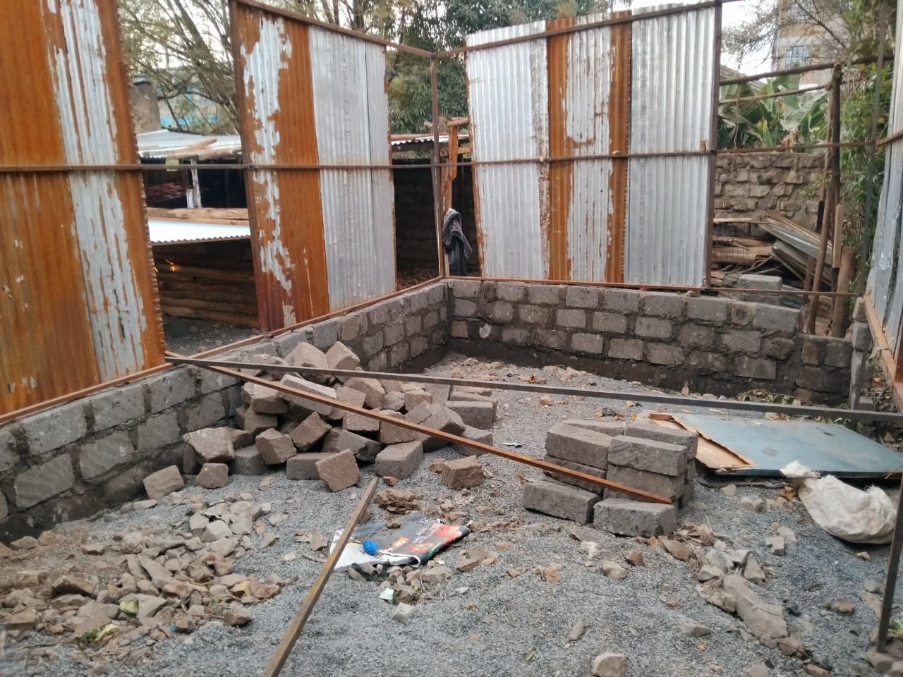 Unfinished children's home requiring support